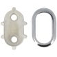 Naissance bague amovible - My dressing -  ovale 30 x 15 mm - chrome