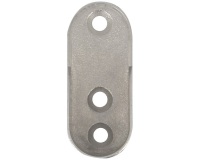 Naissance entre murs - My dressing - ovale 30 x 15 mm - chrome - lot de 2