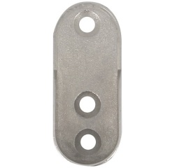 Naissance entre murs - My dressing - ovale 30 x 15 mm - chrome - lot de 2