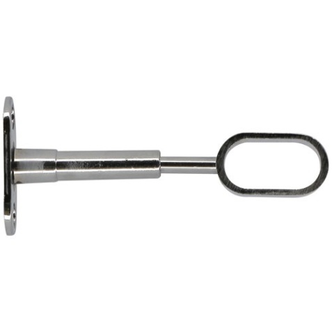 Support réglable - My dressing - 65 à 95 mm - axe/mur - ovale 30 x 15  mm -
