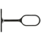 Support - My dressing - 55 mm - axe/mur - 30 x 15 mm - chrome - lot de 2