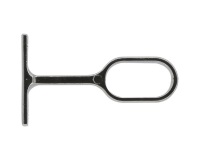 Support - My dressing - 55 mm - axe/mur - 30 x 15 mm - chrome - lot de 2