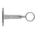 Support réglable - My dressing - 60 à 90 mm - axe/mur - D19 mm - chrome