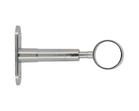 Support réglable - My dressing - 60 à 90 mm - axe/mur - D19 mm - chrome