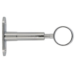 Support réglable - My dressing - 60 à 90 mm - axe/mur - D19 mm - chrome