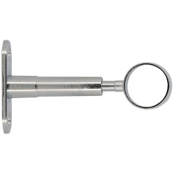 Support réglable - My dressing - 60 à 90 mm - axe/mur - D19 mm - chrome