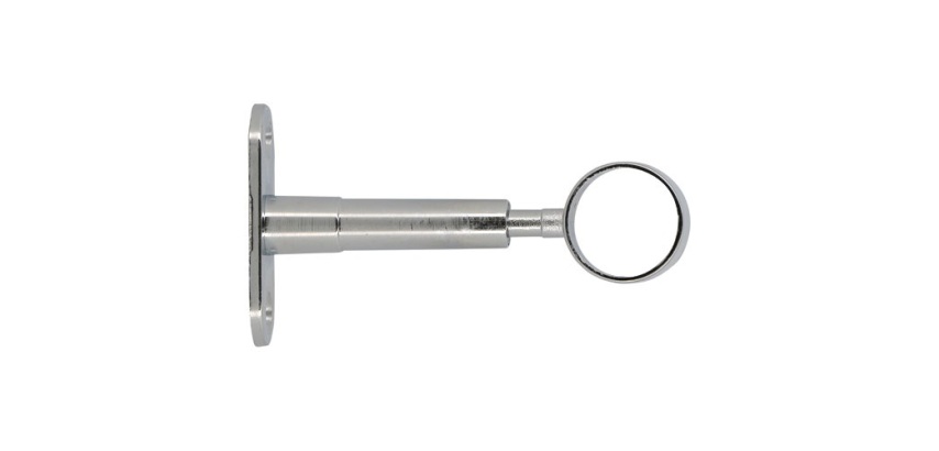 Support réglable - My dressing - 60 à 90 mm - axe/mur - D19 mm - chrome