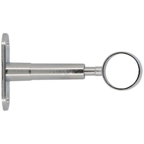 Support réglable - My dressing - 60 à 90 mm - axe/mur - D19 mm - chrome