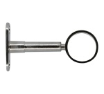 Support réglable - My dressing - 60 à 90 mm - axe/mur - D25 mm - chrome