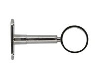 Support réglable - My dressing - 60 à 90 mm - axe/mur - D25 mm - chrome