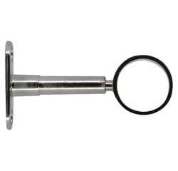 Support réglable - My dressing - 60 à 90 mm - axe/mur - D25 mm - chrome