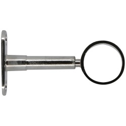 Support réglable - My dressing - 60 à 90 mm - axe/mur - D25 mm - chrome