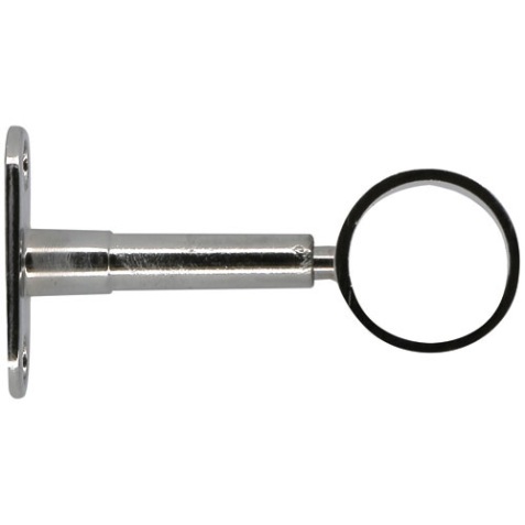 Support réglable - My dressing - 60 à 90 mm - axe/mur - D25 mm - chrome