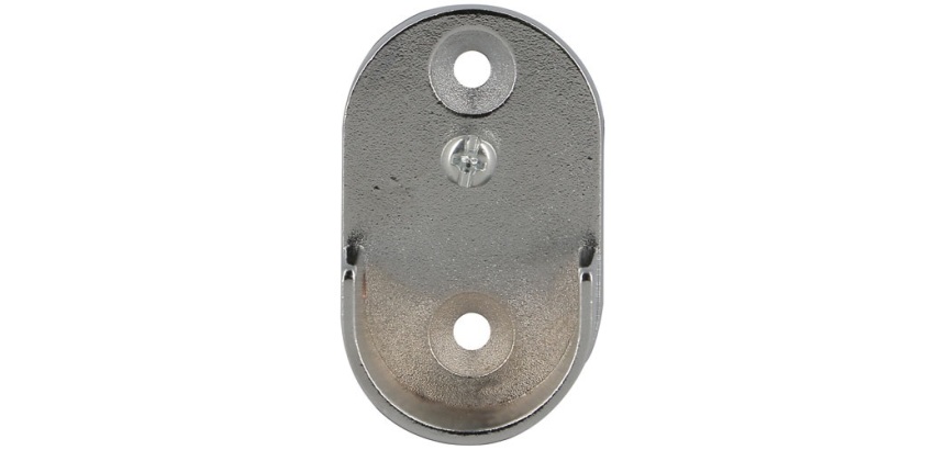 Naissance entre murs - My dressing - D25 mm - chrome - lot de 2