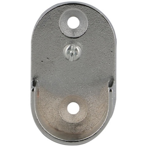 Naissance entre murs - My dressing - D25 mm - chrome - lot de 2