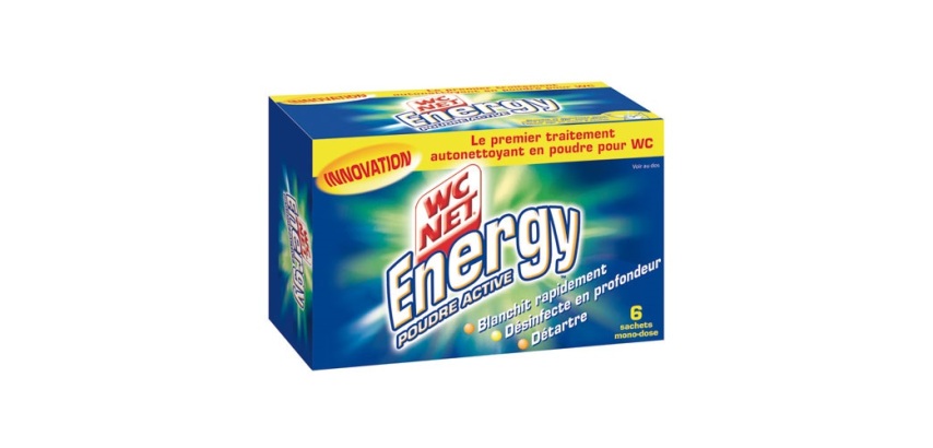 Détartrant WC- poudre nettoyante - Energy Active - lot de 6 sachets