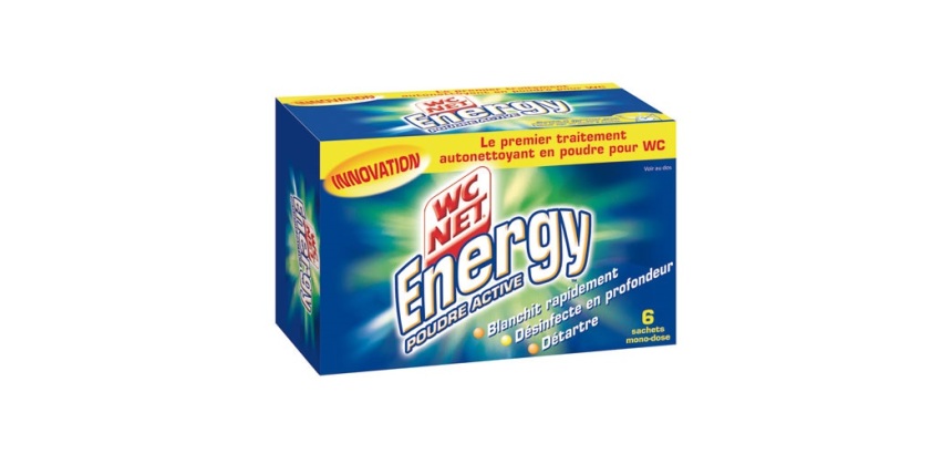 Détartrant WC- poudre nettoyante - Energy Active - lot de 6 sachets