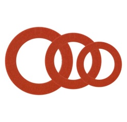 Joint plat intérieur de raccord - fibre - rouge - lot de 19 assortis