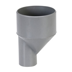 Réduction PVC - excentrée - mâle-femelle - D100 à 40 mm - gris