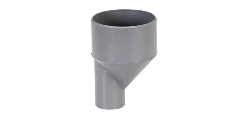 Réduction PVC - excentrée - mâle-femelle - D100 à 40 mm - gris