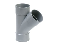 Culotte - Y - PVC 45° - femelle-femelle - D40 mm - gris