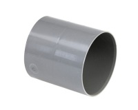 Manchon PVC - à butée - femelle-femelle - D100 mm - gris