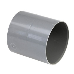 Manchon PVC - à butée - femelle-femelle - D100 mm - gris