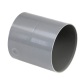 Manchon PVC - à butée - femelle-femelle - D100 mm - gris