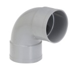 Coude PVC 87° - femelle-femelle - D100 mm - gris