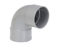 Coude PVC 87° - femelle-femelle - D100 mm - gris