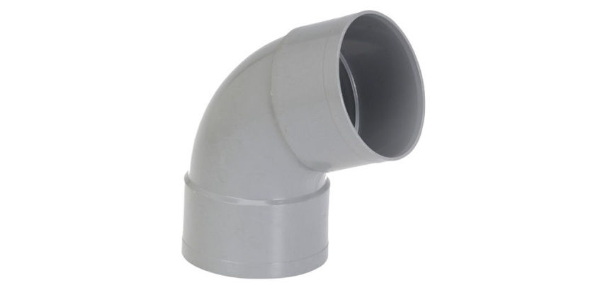 Coude PVC  67° - femelle-femelle - D100 mm - gris