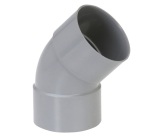 Coude PVC 45° - femelle- femelle - D100 mm - gris