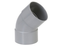 Coude PVC 45° - femelle- femelle - D100 mm - gris