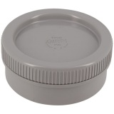 Tampon de visite PVC - mâle - D100 mm - gris
