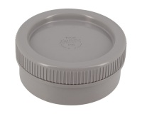 Tampon de visite PVC - mâle - D100 mm - gris