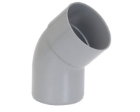 Coude PVC 45° - mâle-femelle  - D100 mm - gris