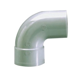Coude PVC 87° - mâle-femelle  - D100 mm - gris