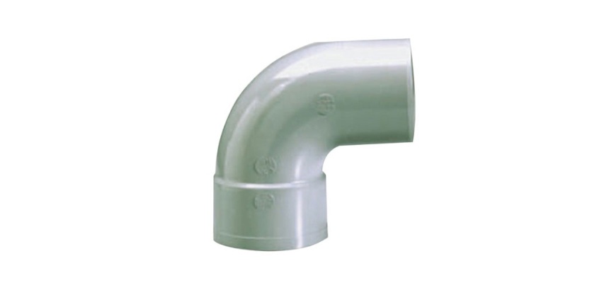 Coude PVC 87° - mâle-femelle  - D100 mm - gris