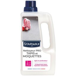 Shampooing nettoyant - méthode pro - tapis et moquettes - anti-acariens - 1