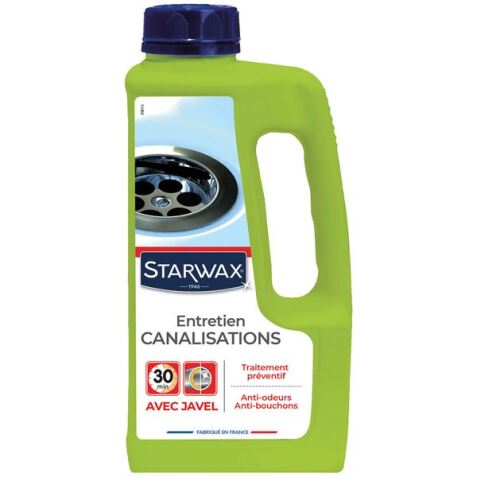 STARWAX Entretien des canalisations avec javel - 1L