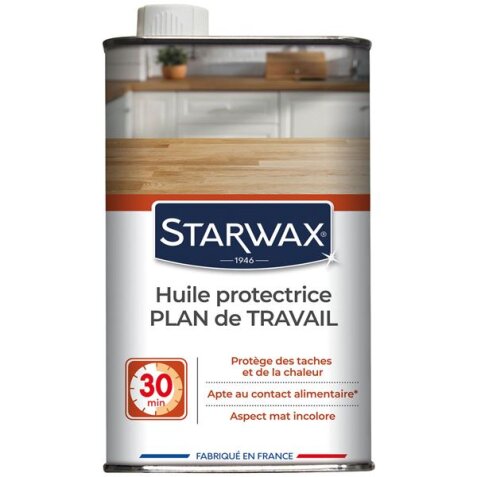 Huile protectrice plan de travail bois huilé - incolore - 500 mL