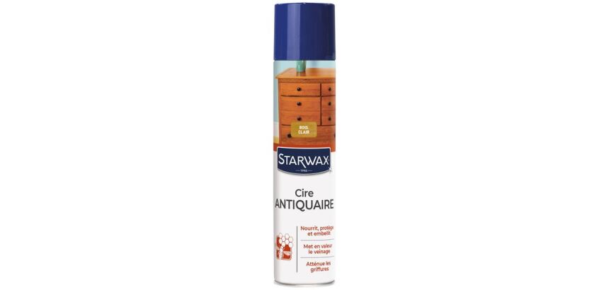Cire antiquaire aérosol - bois clair - 300 mL