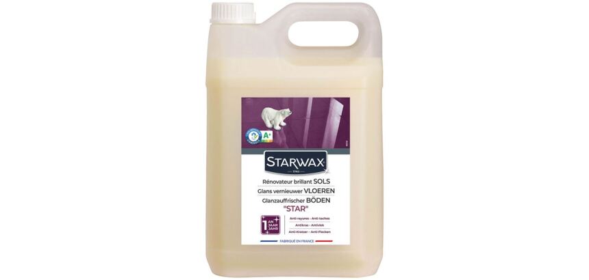 Rénovateur Brillant Protecteur pour sols intérieurs Strawaax "Star" - bidon 5 L