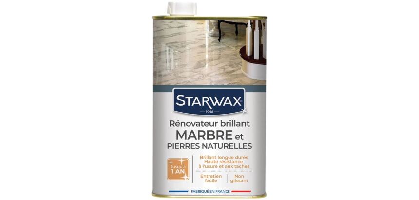 Rénovateur Brillant marbre et pierres naturelles Starwax - bidon 1 L