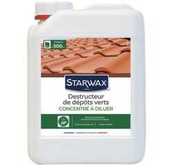 Destructeur de dépôts verts concentré pour toiture, murs et sols- 2,5 L