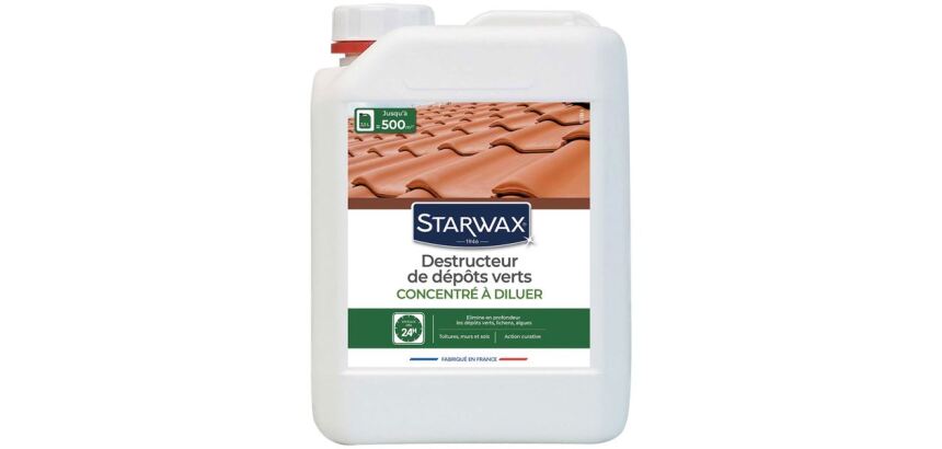 Destructeur de dépôts verts concentré pour toiture, murs et sols- 2,5 L