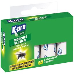 Ruban anti-mouches - Lot de 4