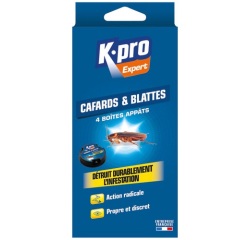 Boite à appât - cafards et blattes - lot de 4