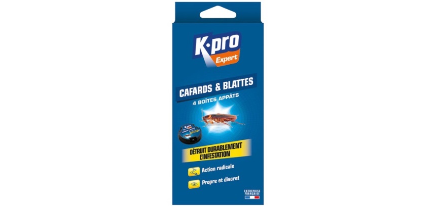 Boite à appât - cafards et blattes - lot de 4