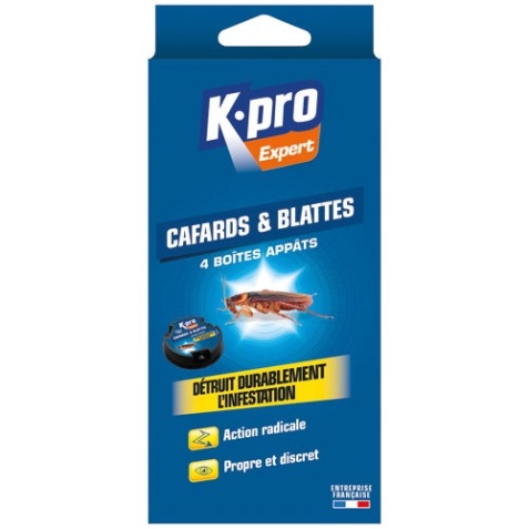 Boite à appât - cafards et blattes - lot de 4